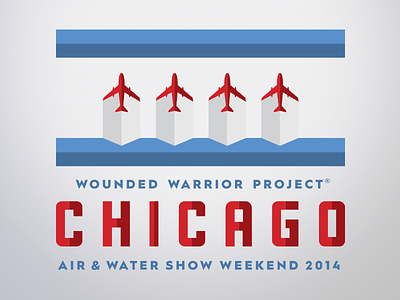 Chicago Air & Water Lockup chicago flag wounded warrior project