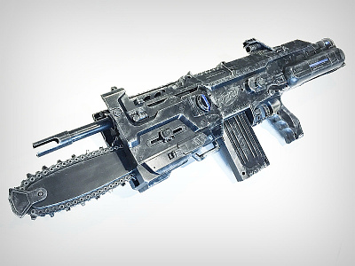 Gears of War Lancer Custom Nerf Gun