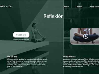 meditation web design adobe xd app design icon logo ui ux web website