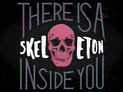Inside You lettering skull