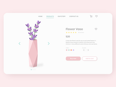 E-commerce landing page