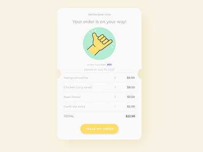 Receipt daily ui 017 daily ui challenge dailyui icon design pastel yellow receipt concept receipt ui uiux yellow ui