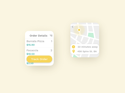 Location Tracker daily ui daily ui 020 delivery status tracker ui design uidesign watch interface watch ui yellow ui