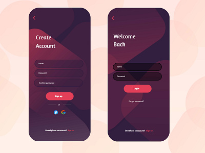 Sign up/Sign in page app art design illustration minimal typography ui ux vector web website