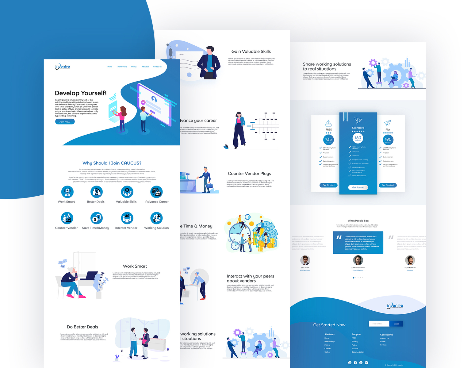 Sales Membership Landing Page Design by Jonaidul Islam on Dribbble