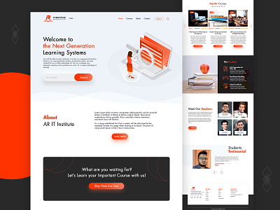 IT Institute Website Design