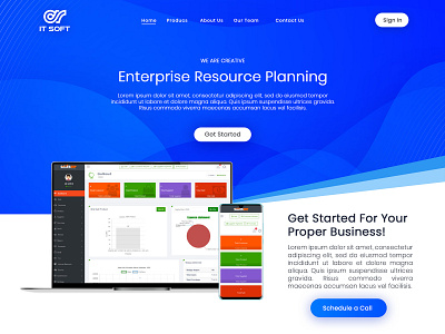 IT Soft (Software Product Page Design)