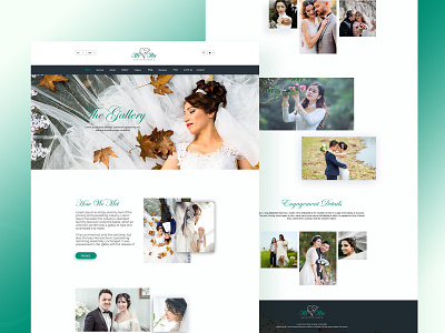 Wedding Website Gallery Layout Design