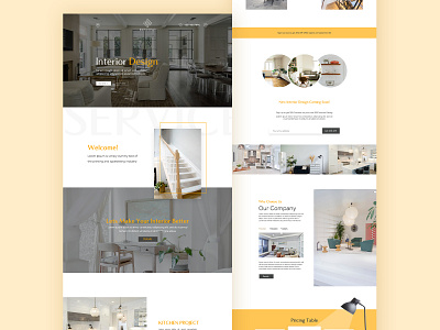 Interior Website Layout Design