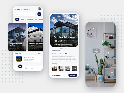 Home Rent App UI Design