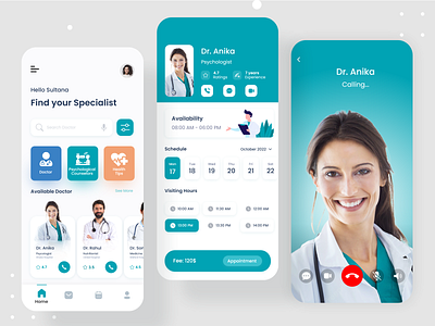 Doctor Consultancy App UI Concept appointment booking consultancy doctor app doctor appoinment doctor appointment doctor consultancy health app healthcare medical medicine mobile app online appointment pharmacy app ui ux