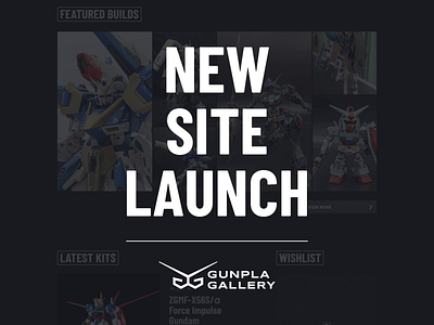 New Launch: Gunpla Gallery ✨ animation envy labs florida gundam gunpla gunpla gallery logo orlando ui website