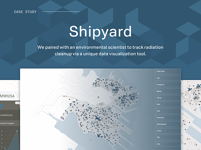 Shipyard Case Study app design blue case study data visualization envy labs florida orlando shipyard webdesign