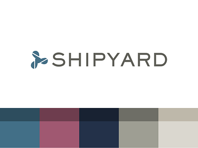 Shipyard Branding branding case study color palette colorscheme envy labs florida icons logo orlando shipyard web app
