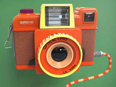 Babycam Dribbble 3d 3ds max camera finger industries flash lomography sheffield toy