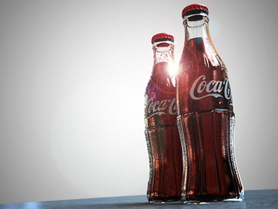 Norde CGI Coke bottles