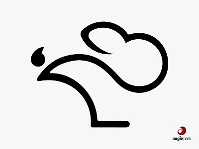 Logo mark for startup agile design graphic illustration logo rabbit representation shape symbolic vector visual