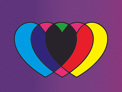 L O V E cmyk cmyk color cmyk heart design graphic design heart illustration love