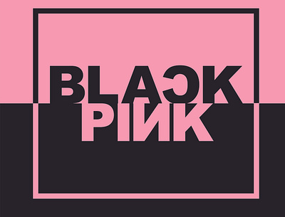 BLACKPINK black blackpink design fanart graphic design illustration inverted kpop kpop art kpop fanart pink
