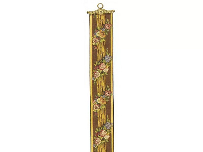 CASCADING BOUQUET BELGIAN TAPESTRY BELL PULL