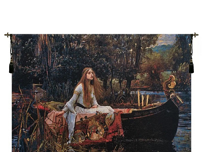 LADY OF SHALOTT BELGIAN WALL TAPESTRY