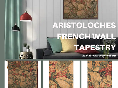 ARISTOLOCHES FRENCH WALL TAPESTRY branding home decor tapestries tapestry tapestry cushion wall art wallart
