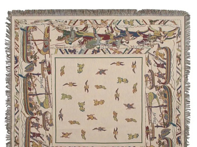 THE BAYEUX BELGIAN TAPESTRY THROW home decor tapestry tapestry throw