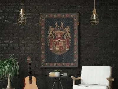 ROYAL CREST II BELGIAN WALL TAPESTRY