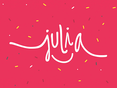 Julia brand cupcake logo
