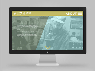 Star Lounge Coffee Bar website — about section