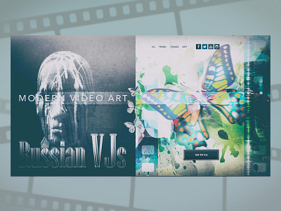 Russian VJs single screen video art vj web webdesign