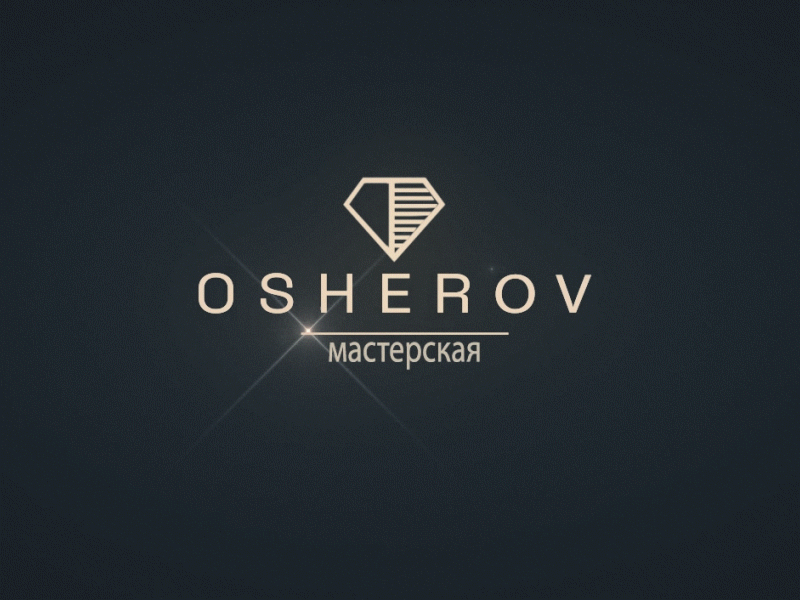 Osherov logo branding design jewelry jewelry logo jewelry shop logo
