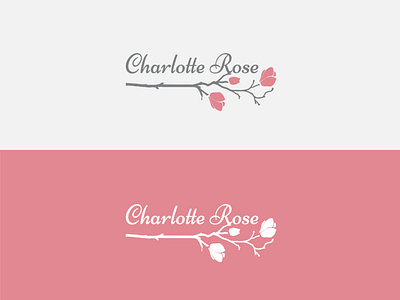 Charlotte Rose brand brandidentity branding design flat graphic graphicdesign graphicdesigner illustrator logo logodesign logodesigner minimal modern logo typography vector