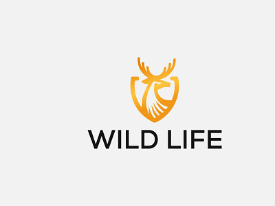 WILD LIFE Logo design abstract logo branding deer logo design graphic design graphicdesign logo logodesign logodesigner minimal logo pet logo vector wild life logo