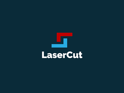 LaserCut branding design logo vector