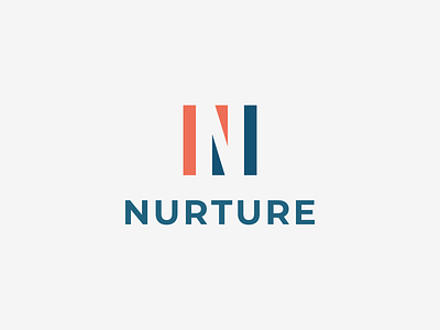 NURTURE art branding business design flat icon illustrator logo minimal vector