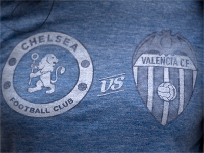 Chelsea FC vs Valencia CF T-shirt football futbol futebol soccer t shirt tee shirt