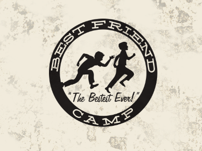 Best Friend Camp best camp children friend joke kids logo running summer