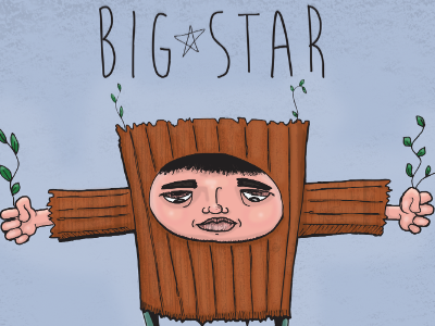 Big Star doodle drawing illustration