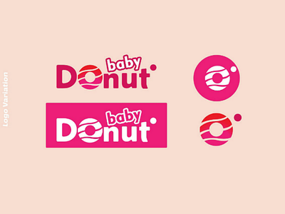 Baby Donut - logo design adobe best branding company donut food icon illustration industry latest logo logodesign logoicon logomark new pink vector