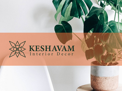 Keshavam - Interior Decor logo design adobe brand company creative design geometrical graphics iconic illustration interior latest logo logomark minimal new vector