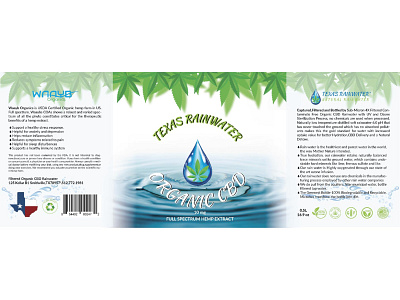 Label Design Texas Rainwater