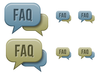 FAQ Bubbles bubbles buttons design faq icons