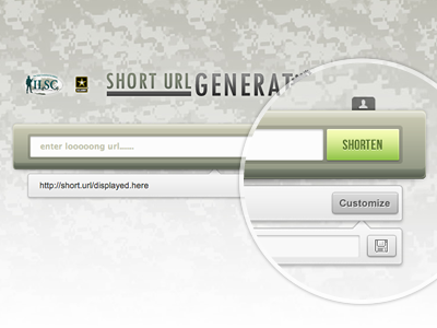 Army Short URL App w/ jQuery Effects (Live Demo) animations app effects form jquery jquery ninja warrior jquery soldier url