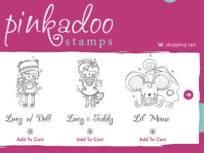 Pinkadoo Stamps Site/Logo Design logo design site design