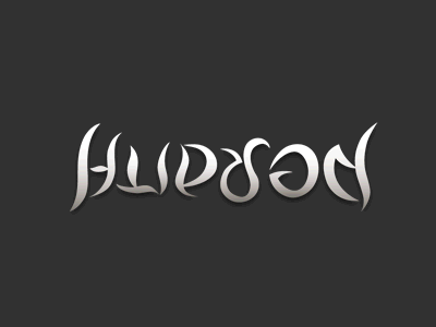 Hudson Peralta Ambigram : Updated & Animated ambigram animated design hudson logo peralta