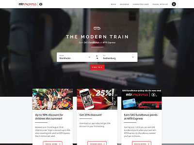 MTR Express website concept