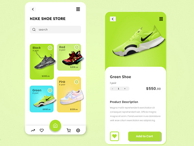Nike Store app branding