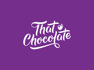 That Chocolate - Logo Design / Branding Design brand design brand identity branding branding design graphic design hand lettering icon design lettering logo logo design typography