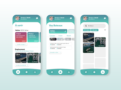 Boat manager app concept app app design application boat concept design management app manager mobile mobile app ui ux